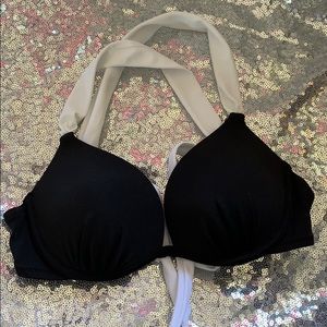 VS Push Up Black Bikini Top